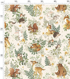 FOREST - Papier peint enfant - Motif animaux de la forêt