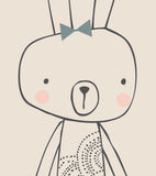 LITTLE FRIENDS - Affiche enfant sans cadre - Le lapin