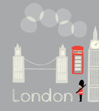 LONDON - Affiche enfant - Monuments de Londres