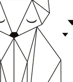 ORIGAMI - Affiche enfant - Renard (géométrique)