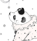 DREAMY - Affiche enfant - Panda rêveur
