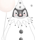DREAMY - Affiche enfant - Pingouin et étoiles