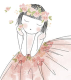 ROSAE - Affiche enfant - Fillette et fleurs