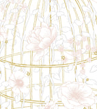 BOTANY - Affiche enfant - Cage et fleurs