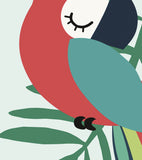 TROPICA - Affiche enfant - Le perroquet (vert)