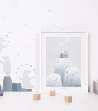 ARTIC DREAM - Affiche enfant - Village sur la banquise