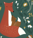 FOREST HAPPINESS - Affiche enfant - Famille renard