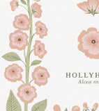 WILDFLOWERS - Affiche enfant - Rose trémière