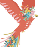 RIO - Affiche enfant - Perroquet et feuilles