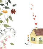 QUEYRAN - Affiche enfant - Maison et fleurs des champs