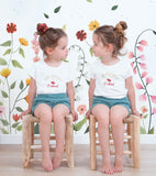 QUEYRAN - Papier peint panoramique - Jolie fleurs (PRODUIT QUI NE BOUCLE PAS)