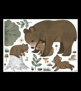 KHARU - Stickers muraux - La famille ours