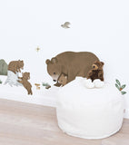 KHARU - Stickers muraux - La famille ours