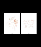 ISLANDIC POPPIES - Lot de 2 affiches enfant - Coquelicot et poésie