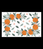 LOUISE - Stickers muraux - Oranges et feuillages