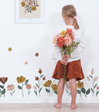 CAPUCINE - Stickers muraux - Grandes fleurs