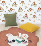 FELIDAE - Papier peint enfant - Motif gentil lion