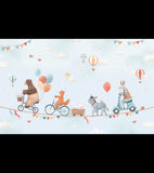 GENTLE FRIENDS - Papier peint panoramique - Animaux et ballons