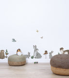 KHARU - Stickers muraux - Animaux de la montagne