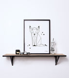 ORIGAMI - Affiche enfant - Renard (géométrique)