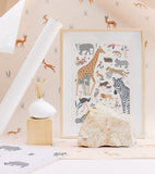 TANZANIA - Affiche enfant - Les animaux sauvages