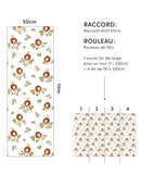 FELIDAE - Papier peint enfant - Motif gentil lion