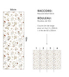 LILYDALE - Papier peint enfant - Motif floral doux et délicat