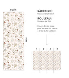 LILYDALE - Papier peint enfant - Motif floral doux et délicat