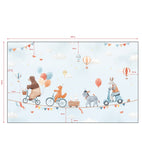GENTLE FRIENDS - Papier peint panoramique - Animaux et ballons
