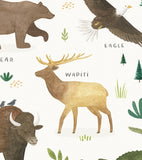 LIVING EARTH - Affiche enfant - Animaux Amérqiue du nord