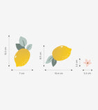 LOUISE - Stickers muraux - Les citrons