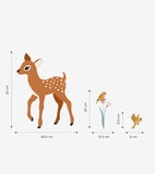 JÖRO - Grand sticker - Joli faon