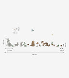 KHARU - Stickers muraux - Animaux de la montagne