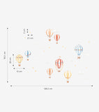 GENTLE FRIENDS - Stickers muraux - Les mongolfières