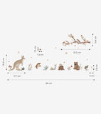 LILYDALE - Stickers muraux - Les animaux d'Australie