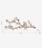 LILYDALE - Grand sticker - Branche et famille koalas