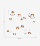 SUNNY - Stickers muraux - Jolis arc-en-ciel