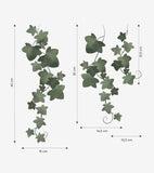 NORWOOD - Grand sticker - Guirlande feuilles de chêne