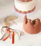 Déguisement - Couronne et baguette magique, terracotta