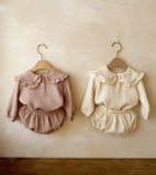 Ensemble bloomer et chemise - rose