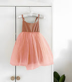 Robe tutu dos nu - rose