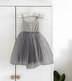 Robe tutu dos nu - gris