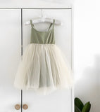 Robe tutu dos nu - vert