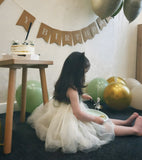 Robe tutu dos nu - vert