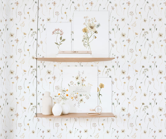 Affiches printanières pour chambre bébé : une déco florale douce et poétique