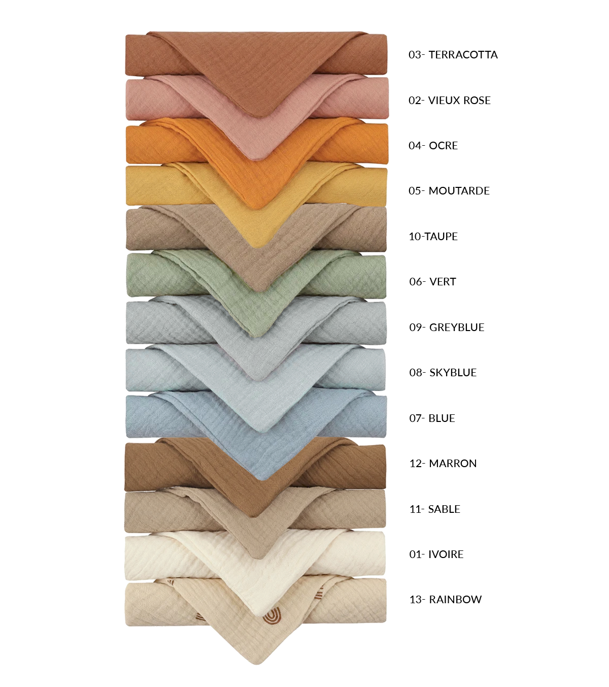 Anneau de dentition beige et lange rainbow