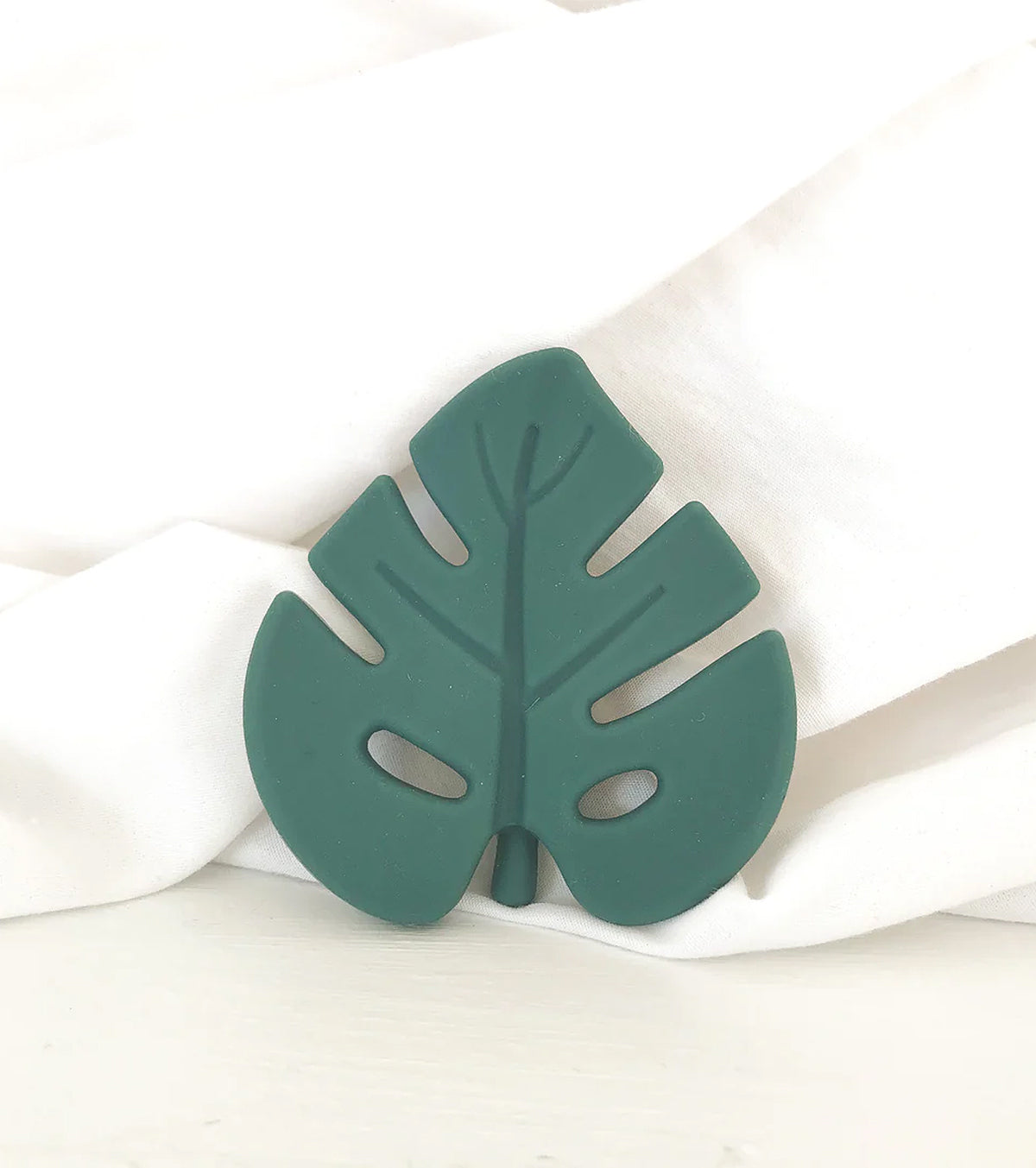 Anneau de dentition feuille verte et lange sable