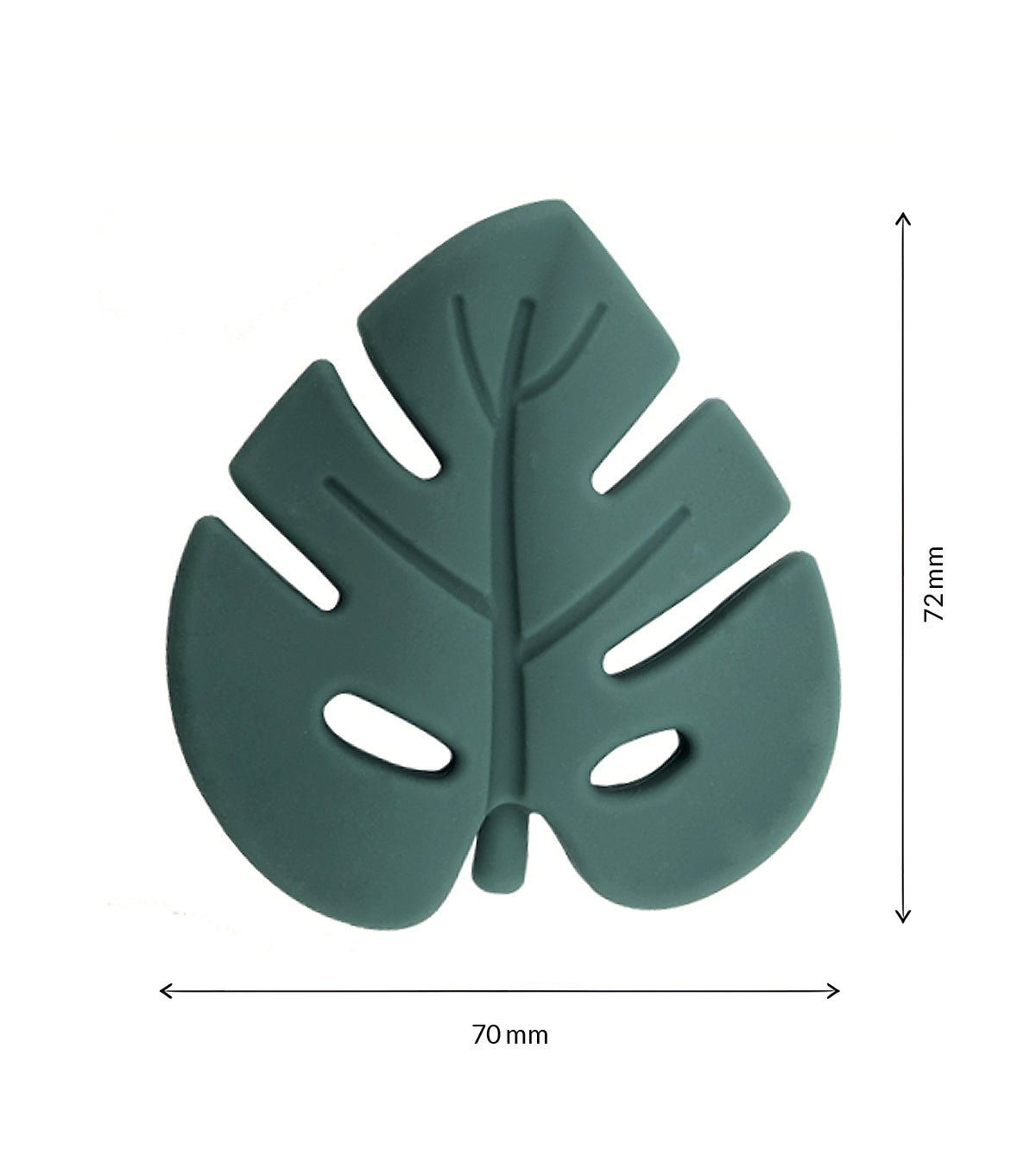 Anneau de dentition feuille verte et lange sable