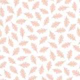 JÖRO - Échantillon papier peint, feuilles de chêne (rose)