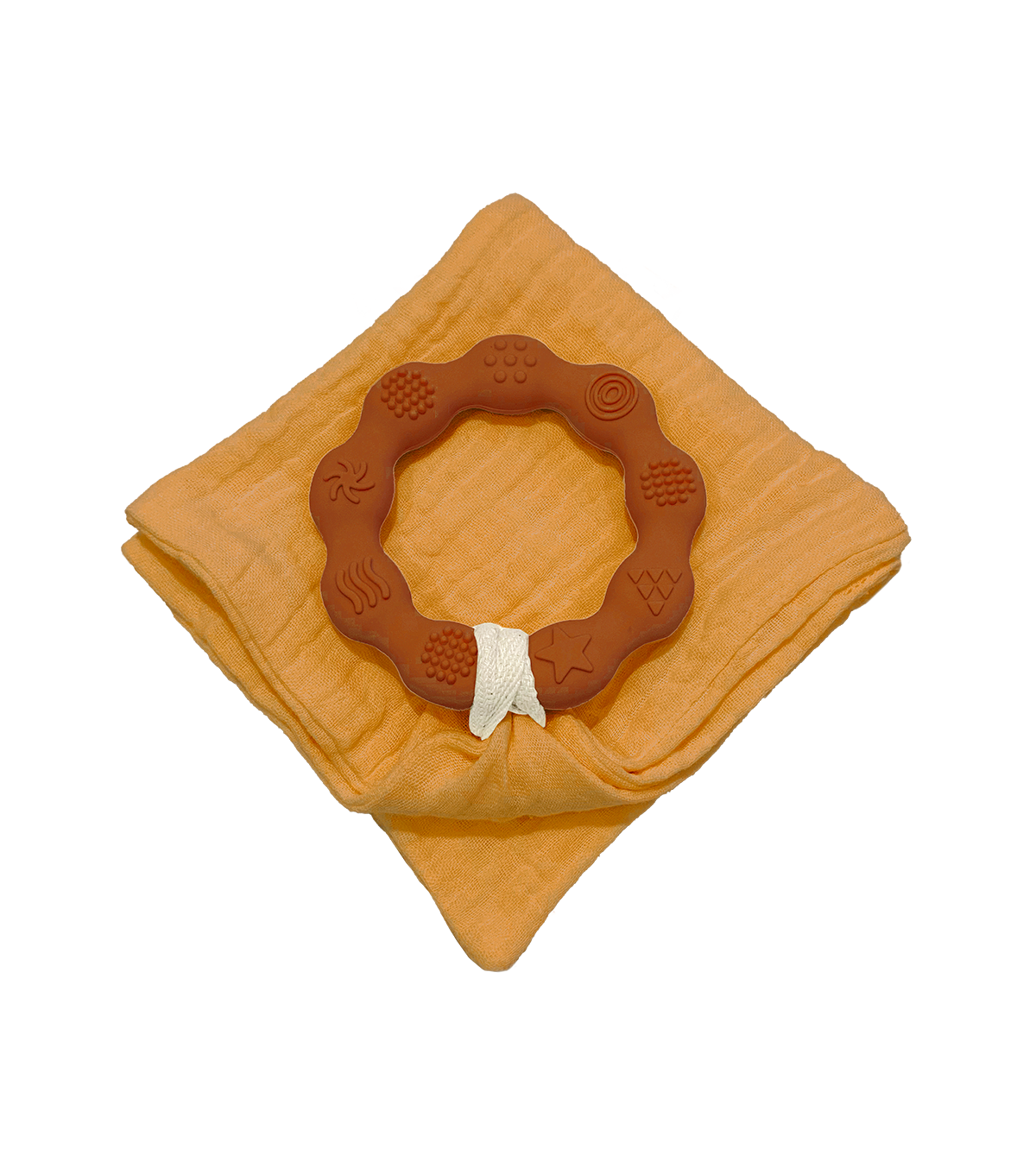 Anneau de dentition marron et lange ocre